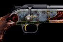 TakeDown Ulrich Safari, special edition with colour case-hardened action and gold inlays, wood grade 10