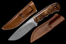 Messer “Hippo“<br />Desert Ironwood <br /> Klinge: Damast-Stahl, 12,5 cm <br /> Gesamtlänge: 24 cm<br />CHF 1.250,-<br />